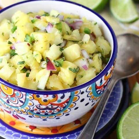 Fresh Pineapple Mint Salsa