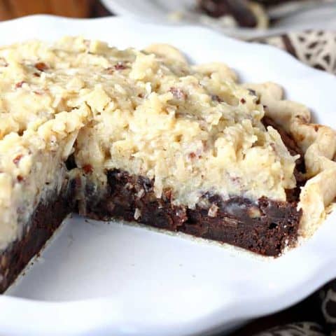 German Chocolate Fudge Pie
