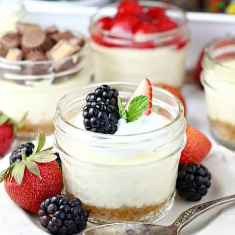 Mason Jar Cheesecakes