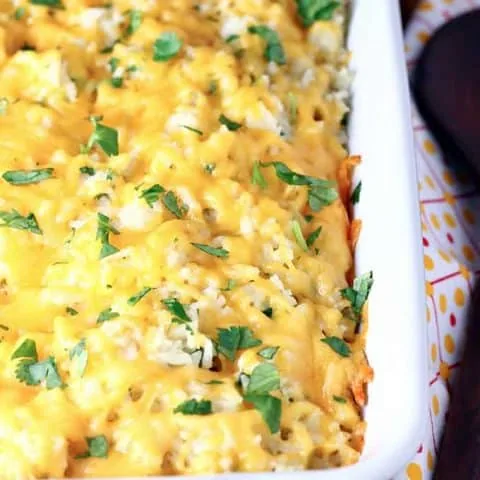 Cheesy Green Chili Rice