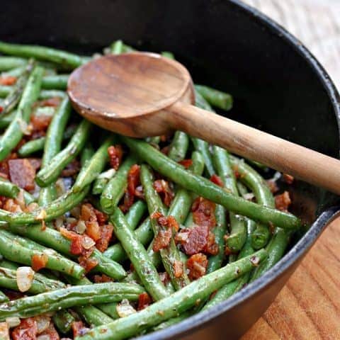 Skillet Green Beans with Bacon