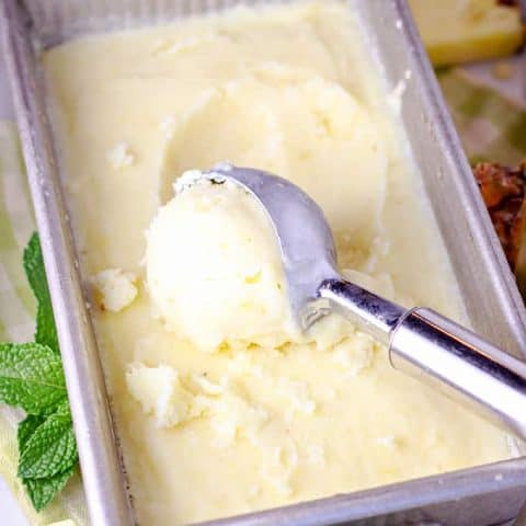 Pineapple Coconut Ice Cream