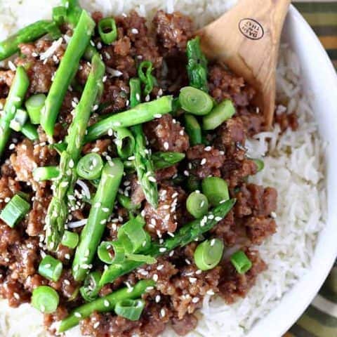 Sweet and Spicy Pork and Asparagus
