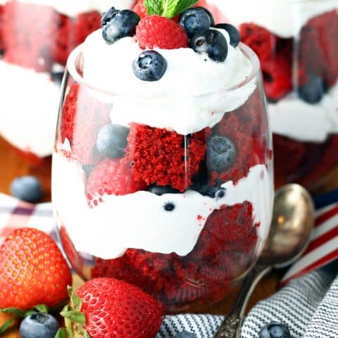 Red Velvet Berry Parfaits