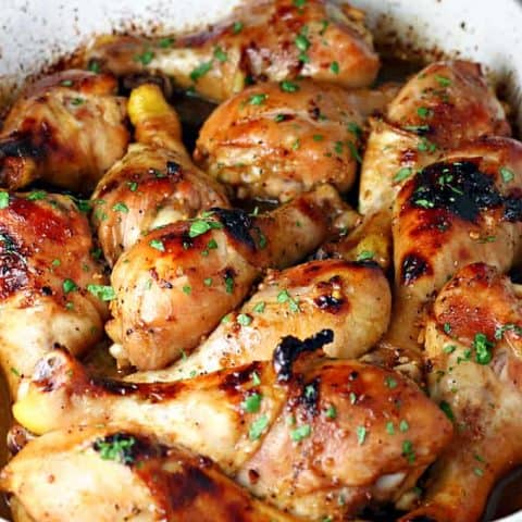Honey Soy Baked Chicken Drumsticks