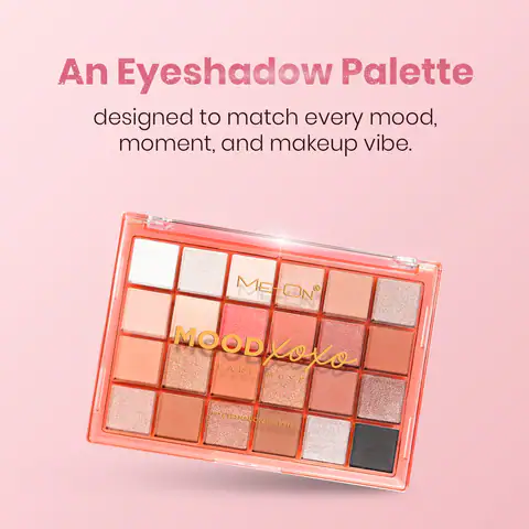 ME-ON Mood XOXO HD Eyeshadow Palette – 24 - Shade Multidimensional Kit with High-Pigment Mattes & Shimmers - Image 6