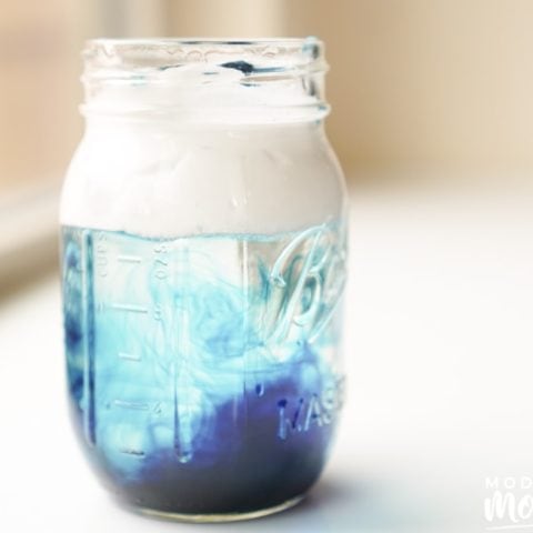 rain cloud in a jar science experiment
