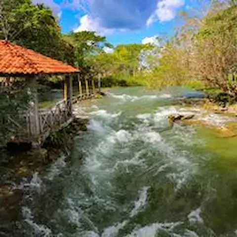 cascadas del parque salto grande en campeche