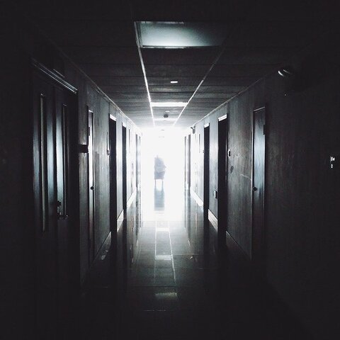 long hospital hallway