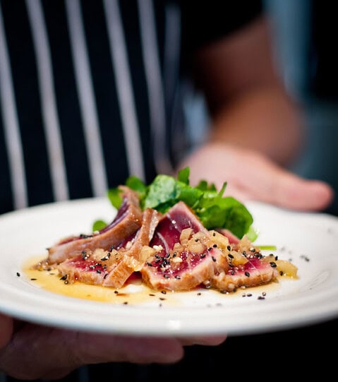 Seared Tuna with Yuzu Ponzu & Sesame Dressing