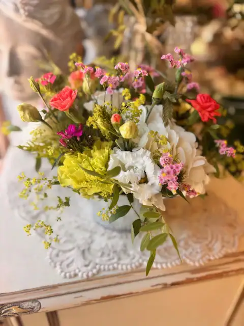 Petit bouquet pétillant — Jaune & fuchsia