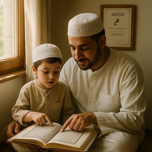 Student Learning Quran with Experienced Tutor