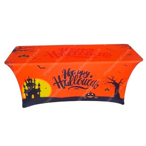 mantel de halloween spandex para celebraciones familiares y eventos empresariales