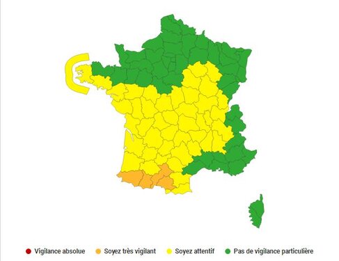 Vents violents les Hautes Pyrénées en alerte météo vigilance orange