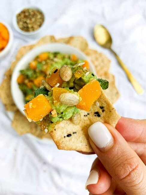 Butternut Squash Guacamole Healthy Fall Appetizer