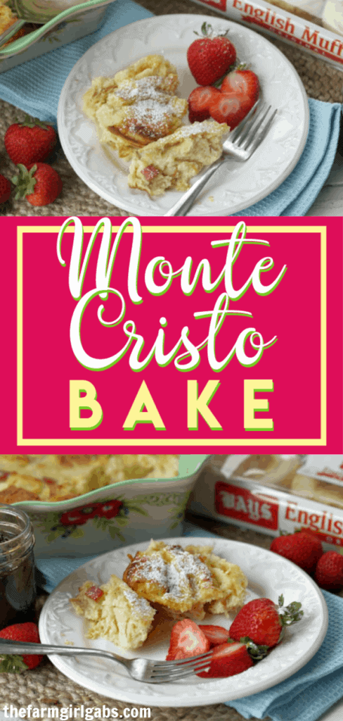 Super easy and super delicious! This Monte Cristo Bake is the perfect make-ahead breakfast casserole that doesn’t have to be served just for breakfast. (AD) #BetterWithBays #breakfast #casserolerecipe #breakfastrecipe #breakfastcasserole