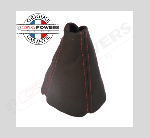 Soufflet levier de vitesse cuir gris 205 GTI/CTI  phase 1 – Image 3