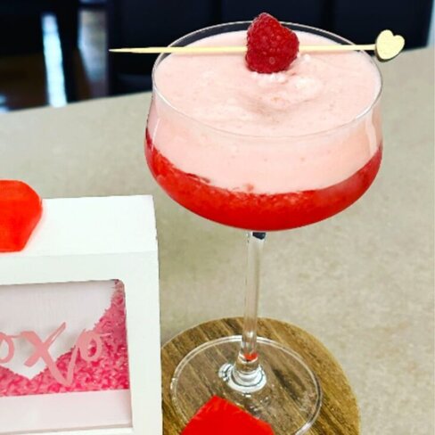 Valentines day themed cocktails
