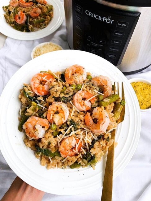 shrimp risotto pressure cooker