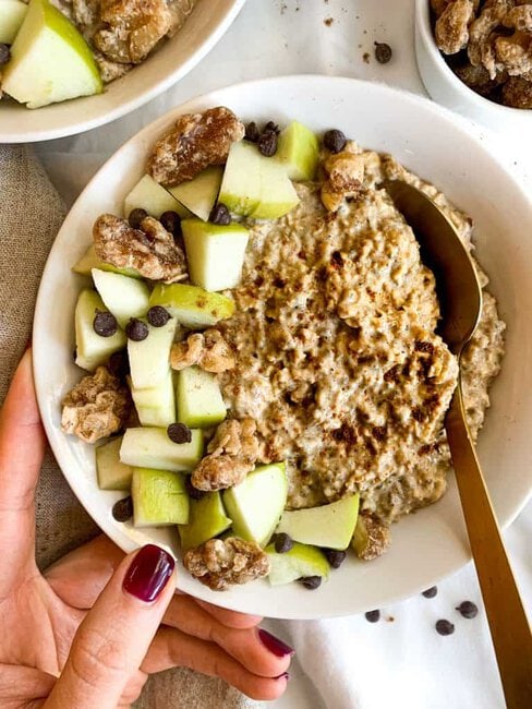 Healthy Gingerbread Overnight Oats - Gluten Free Recipe