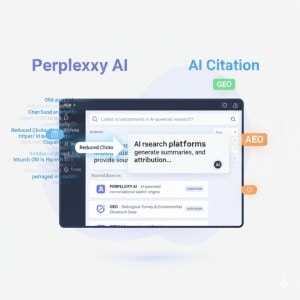 Shift from traditional Google search results to AI-generated search answers