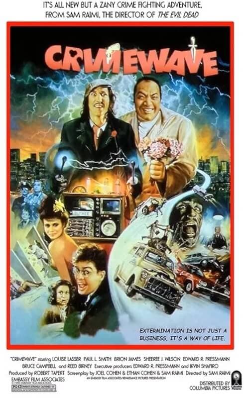 The original 1986 theatrical one-sheet for Crimewave.