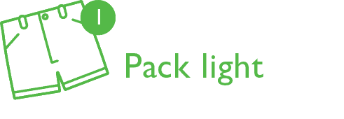 1. Pack Light