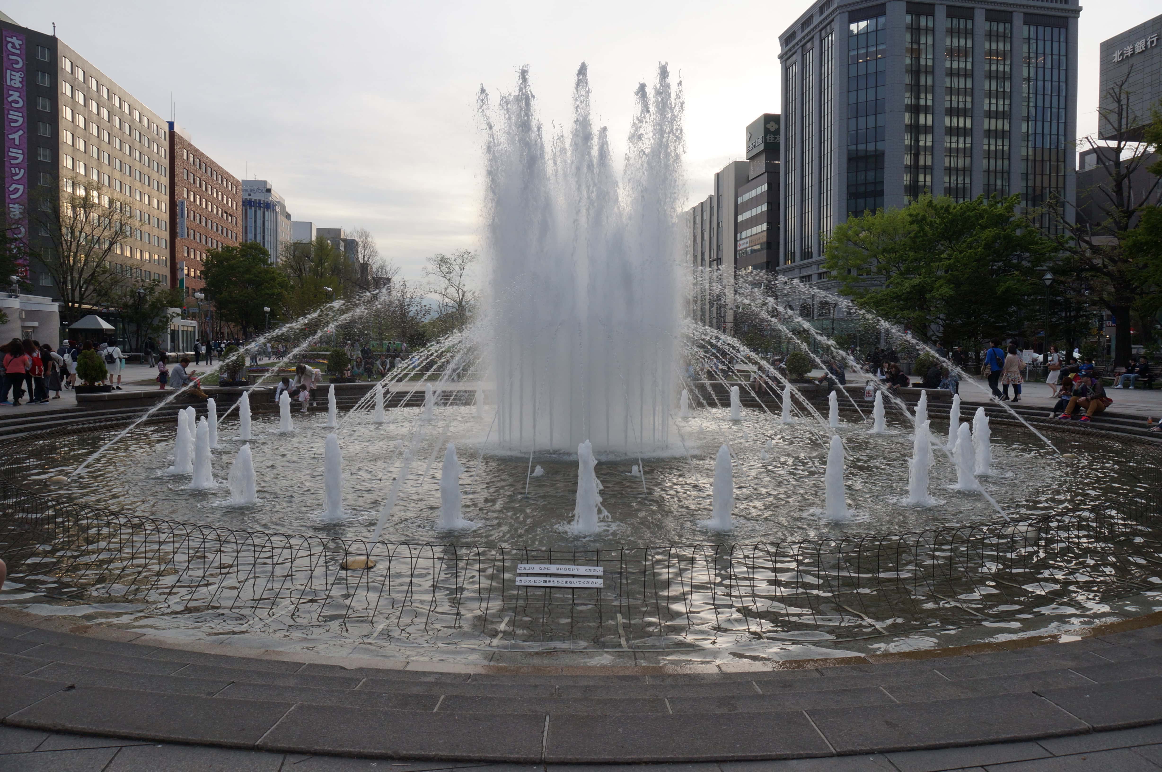 大通公園の噴水広場