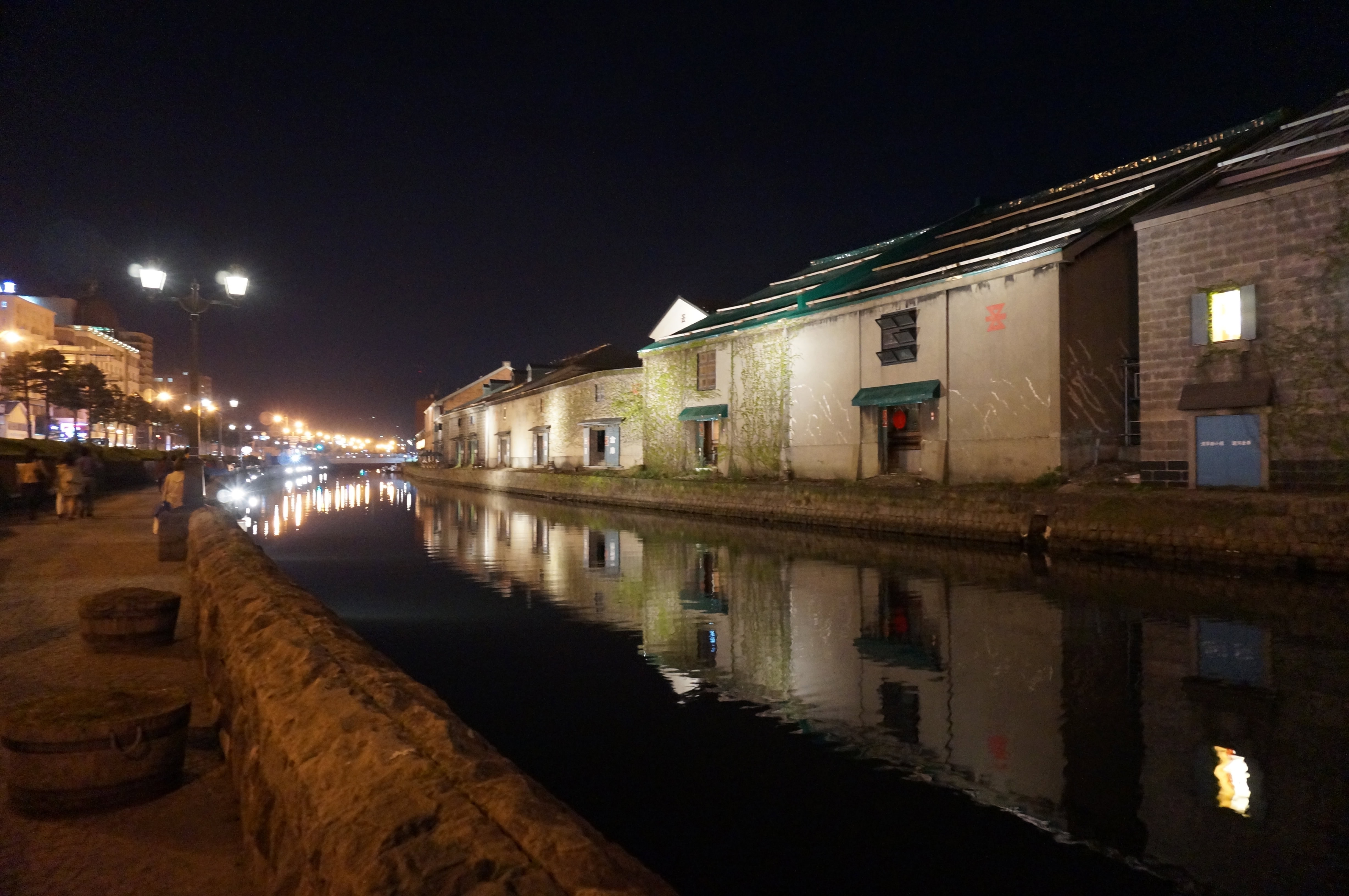 小樽運河石造倉庫群夜景最終