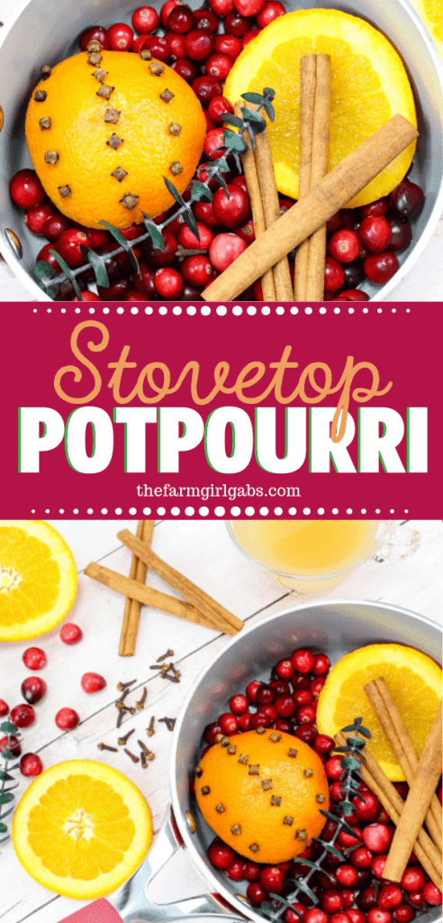 This holiday stovetop potpourri is the perfect blend to make for the holiday season. Make a batch and leave it simmering on your stove all day for an amazing holiday aroma. #Potpourri #StovetopPotpourri #Christmas #ChristmasDecoration #DIY #PotpourriRecipe #SimmeringPotpourri