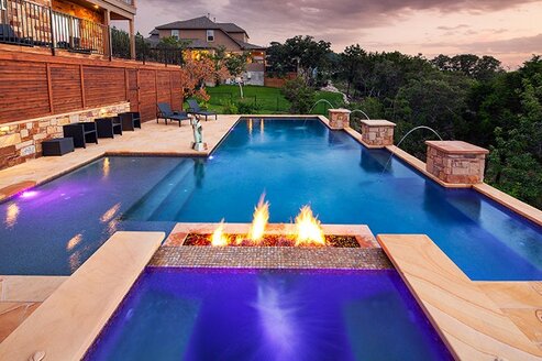 Pool Fire Pit