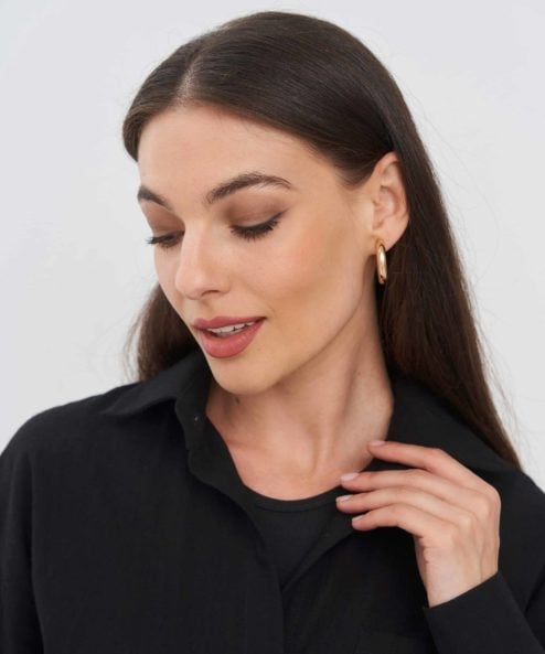 Alternative view of Черная рубашка для будущих и кормящих мам Breeze