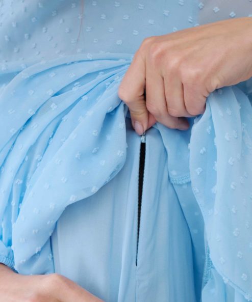 Alternative view of Голубое воздушное платье для будущих и кормящих мам Bellini