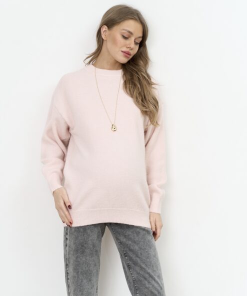 Розовый удлиненный джемпер Blank