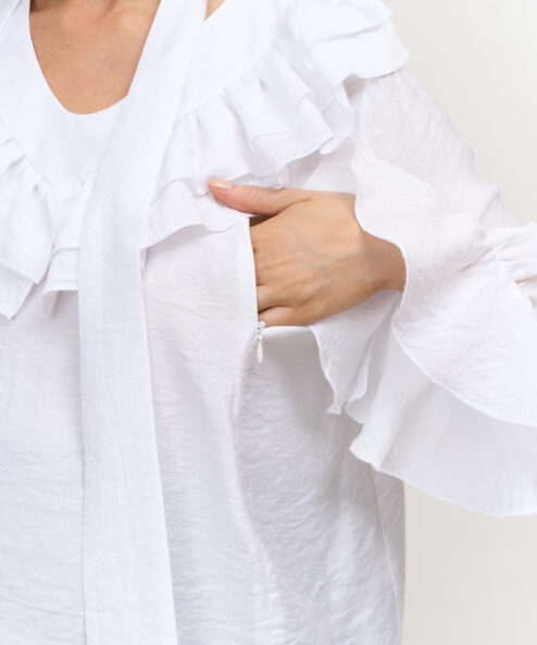 Alternative view of Белая блуза для будущих и кормящих мам Essi