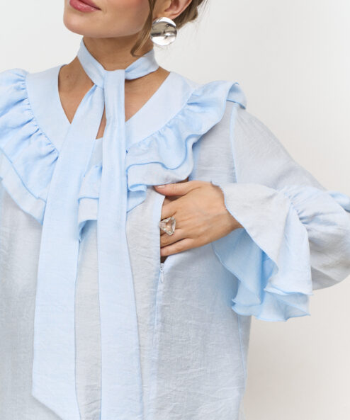 Alternative view of Голубая блуза для будущих и кормящих мам Essi