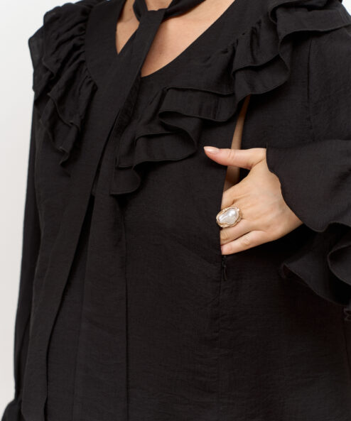 Alternative view of Черная блуза для будущих и кормящих мам Essi