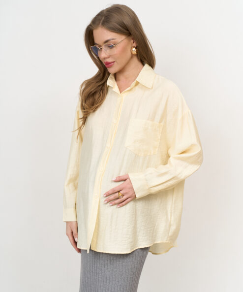 Лимонная блуза свободного кроя Silky - one size