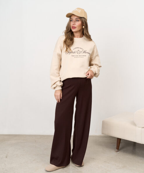 Alternative view of Кремовый свитшот для будущих и кормящих мам Stylish Mommy