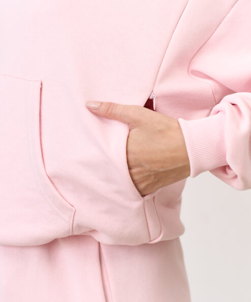 Alternative view of Светло-розовое худи для беременных и кормящих мам Kapusta Fashion