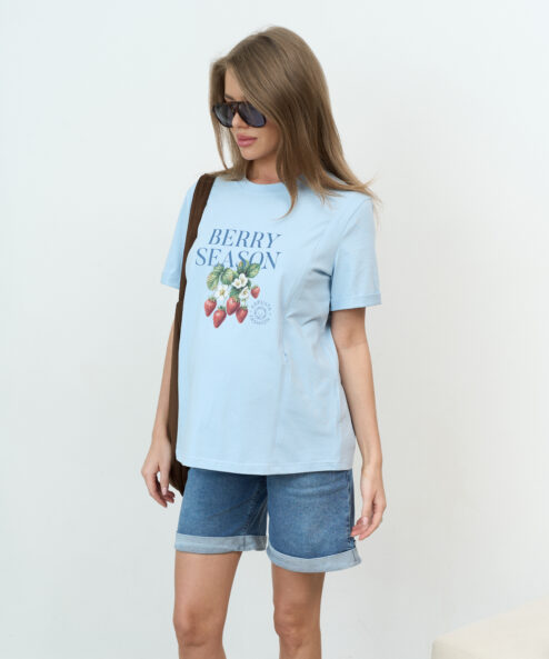 Джинсовые шорты для будущих и кормящих мам Vega