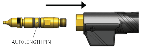 How To Install the AutoLength Pin, step 3