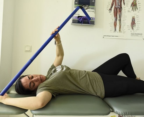 Physical therapy rehabilitation session