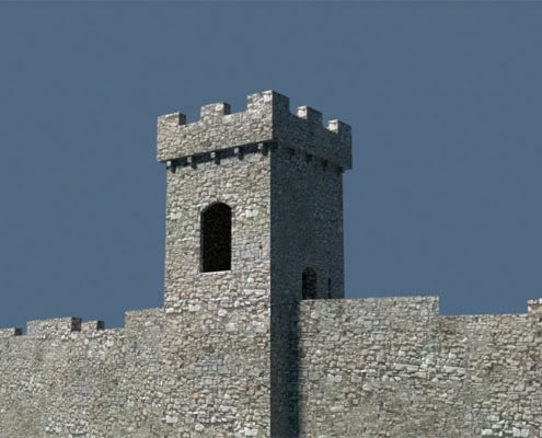 Reconstitution de La Tour des tanneurs - Les balades numériques