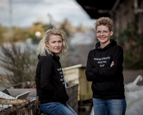 Best Friends Fotoshooting am Zughafen in Erfurt