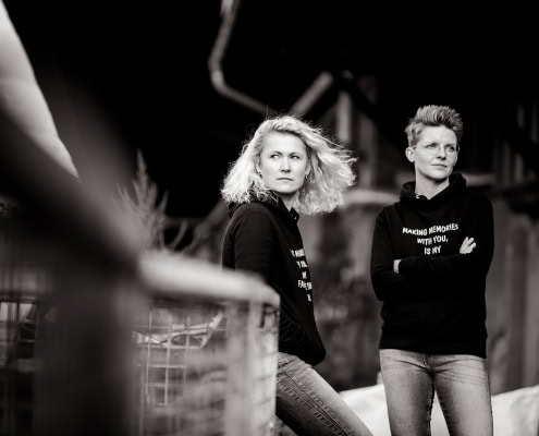 Best Friends Fotoshooting am Zughafen in Erfurt