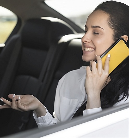 Pasajera de Taxi