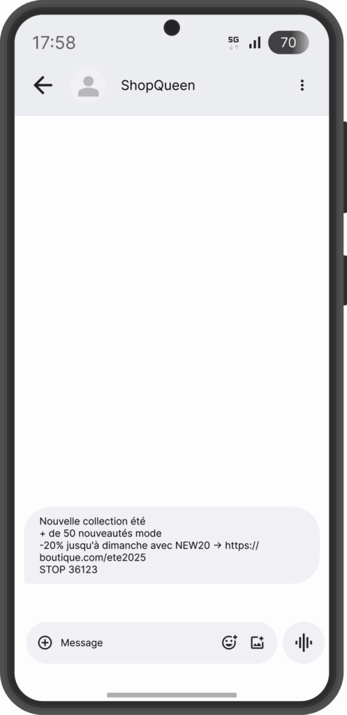 SMS e-commerce vs RCS e-commerce