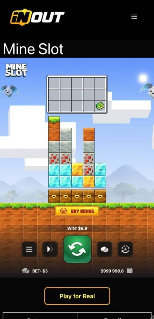 InOut Gaming mobile optimization preview on Android and iOS devices