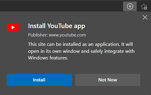 YouTube-Website-as-Progressive-Web-App